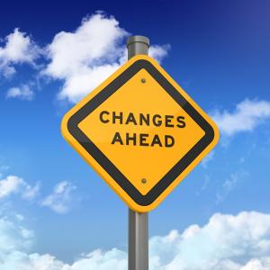 Changes ahead sign