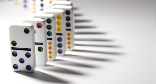 Dominoes in a row