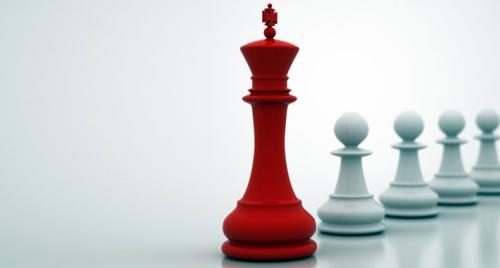 Chess leadership concept