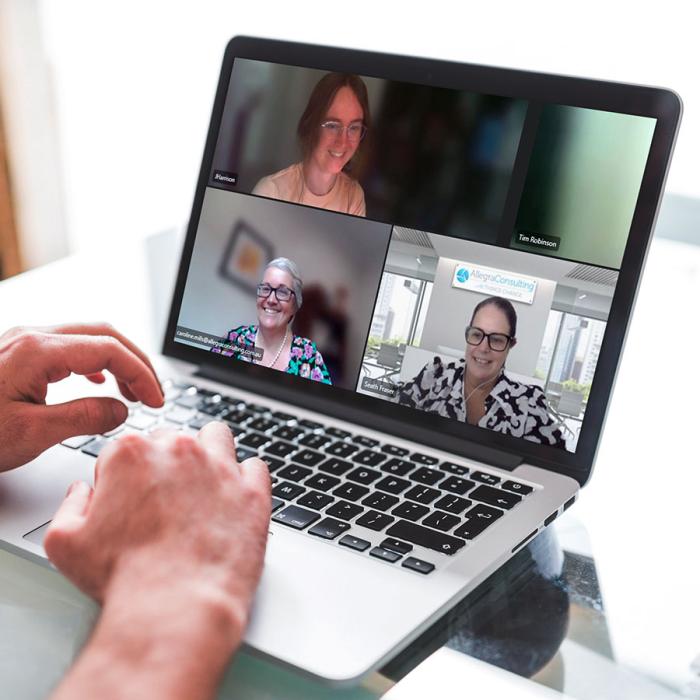 Screenshot from on of our online training workshops