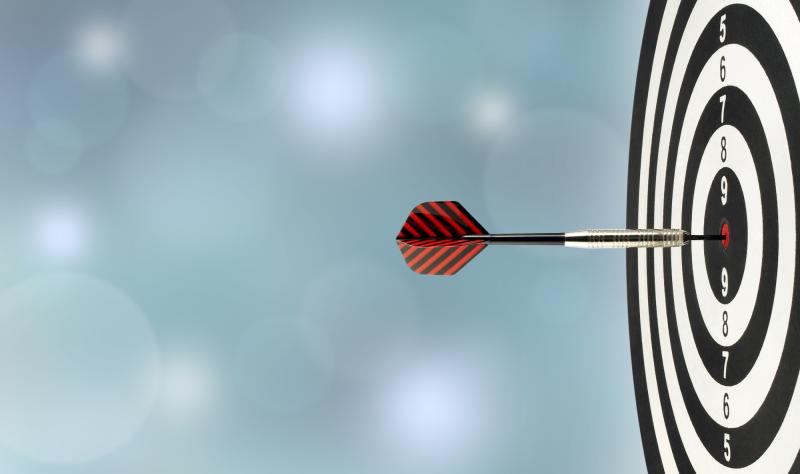 Dart in the middle of the target