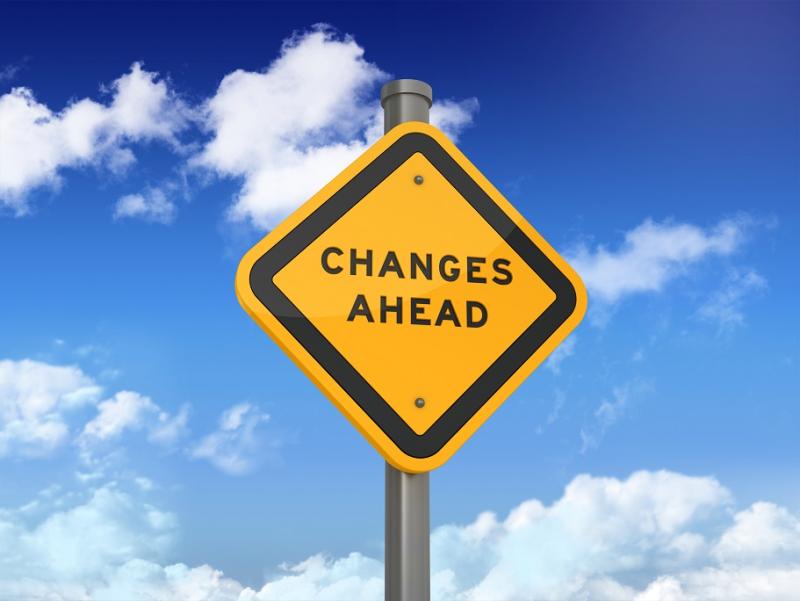 Change ahead sign