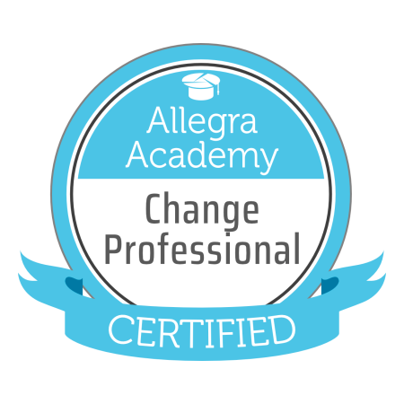 Certified Change Professional Allegra Academy digital badge