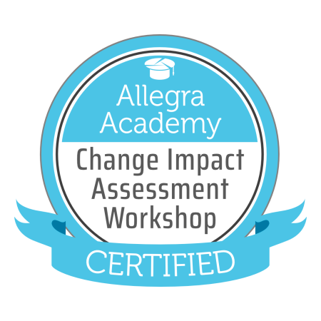 Allegra change impact assessment workshop digital badge