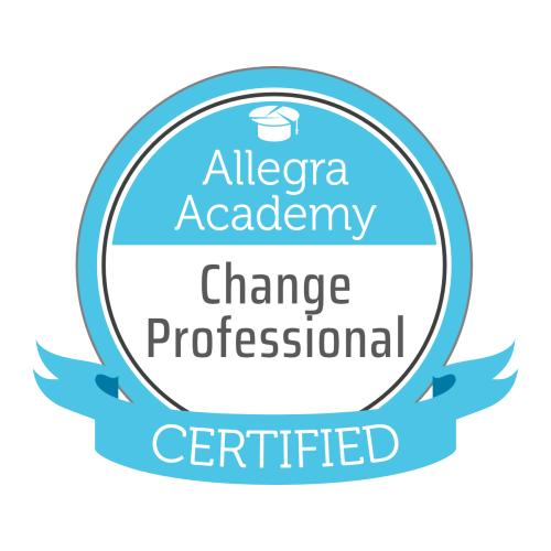 Certified Change Professional Allegra Academy digital badge