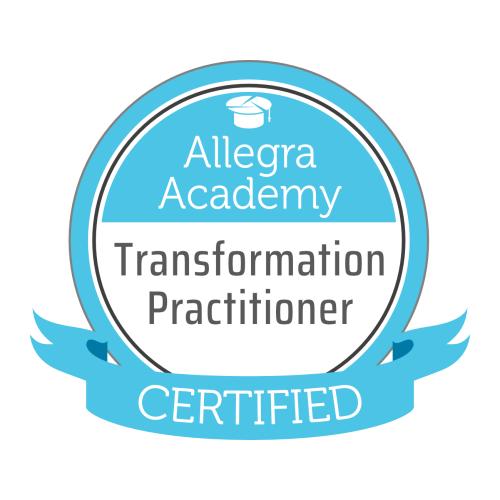 Certified Transformation Practitioner digital badge Allegra Academy